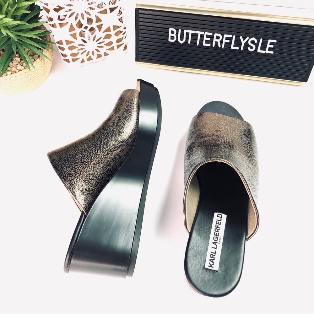 Karl Lagerfeld Paris Lyric Slide Sandals